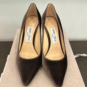 Jimmy Choo Romy 85 Velvet Heels Size 37